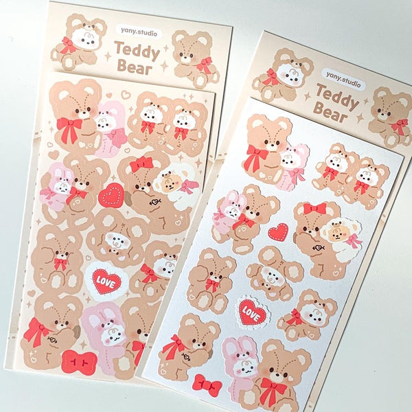 yany studio / Teddy Bear stickers  貼紙