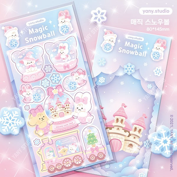 yany studio / Magic Snowball stickers 貼紙