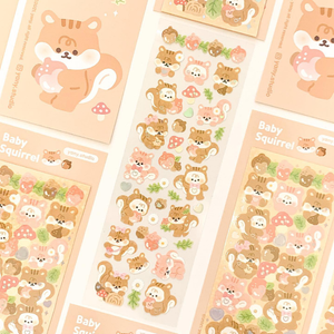 yany studio / Baby Squirrel stickers 貼紙