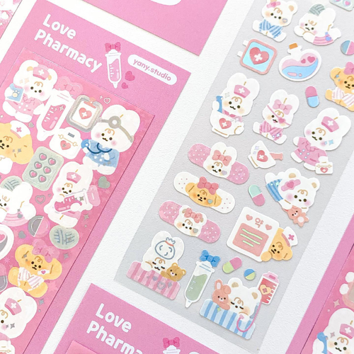 yany studio / Love Pharmacy stickers 貼紙