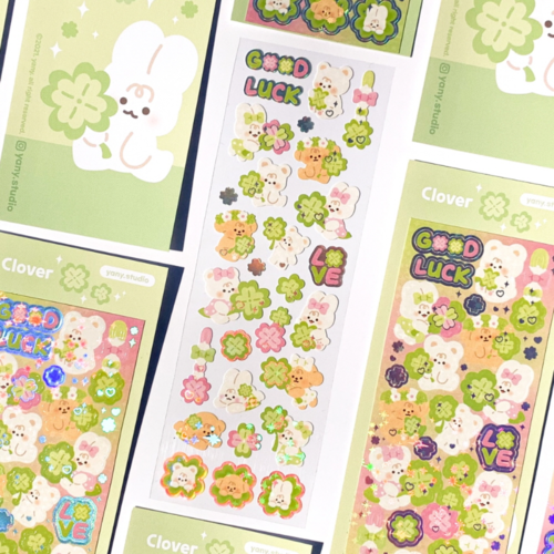 yany studio / Clover stickers 貼紙