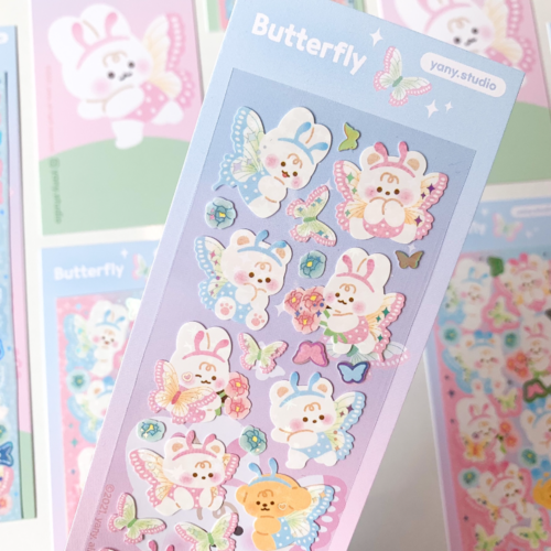 yany studio / Butterfly stickers 貼紙