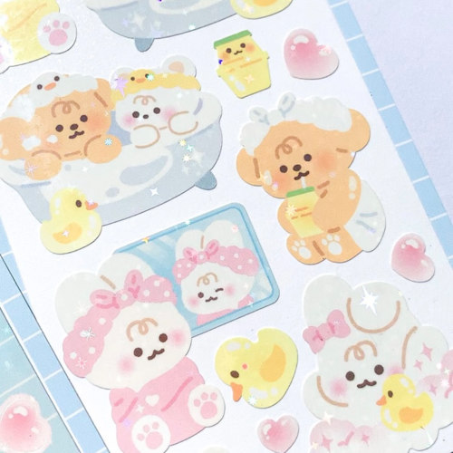 yany studio /  Big Happy Bath stickers 貼紙