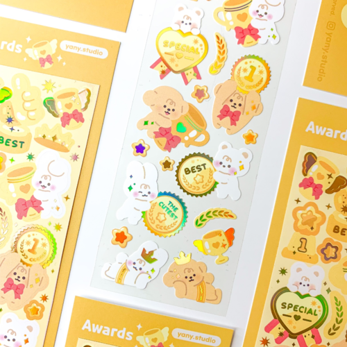 yany studio / Awards stickers 貼紙