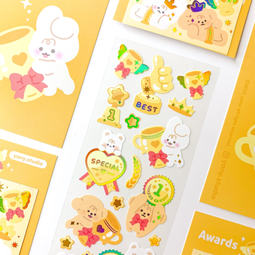 yany studio / Awards stickers 貼紙