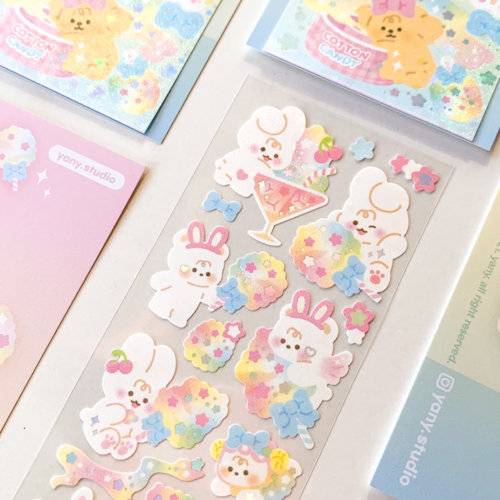 yany studio / Cotton Candy stickers 貼紙