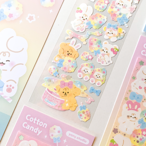 yany studio / Cotton Candy stickers 貼紙