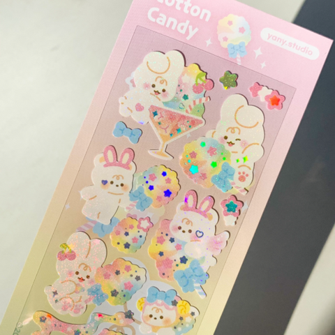 yany studio / Cotton Candy stickers 貼紙