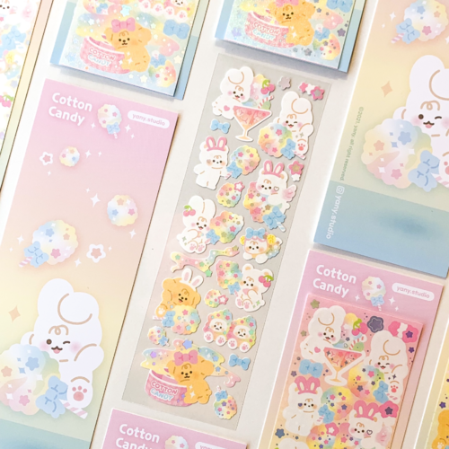 yany studio / Cotton Candy stickers 貼紙