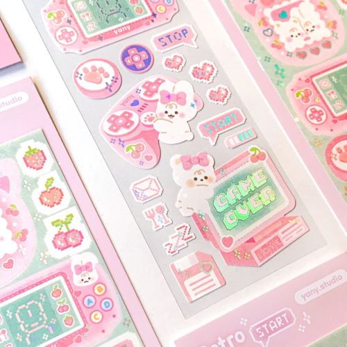 yany studio / Retro Game stickers 貼紙