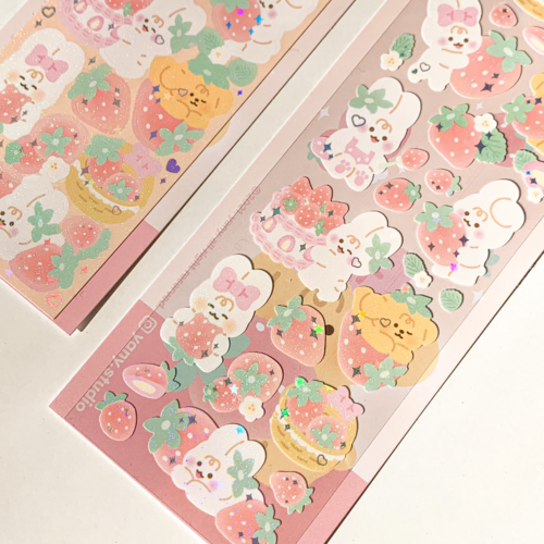 yany studio / Strawberry stickers 貼紙