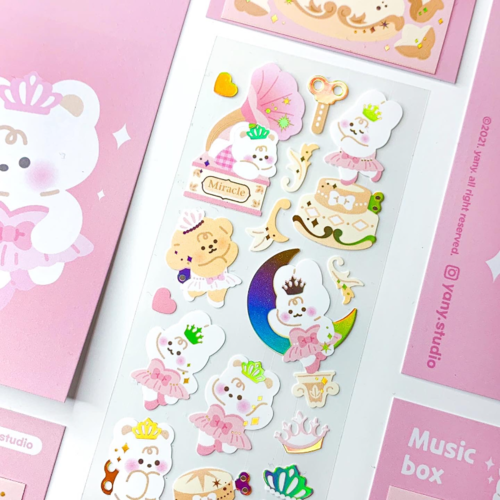 yany studio / Music box stickers 貼紙