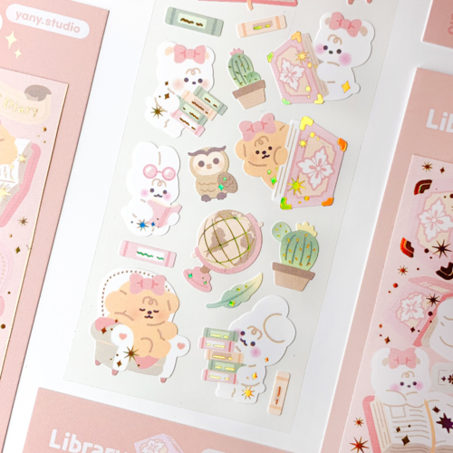 yany studio / Library stickers 貼紙