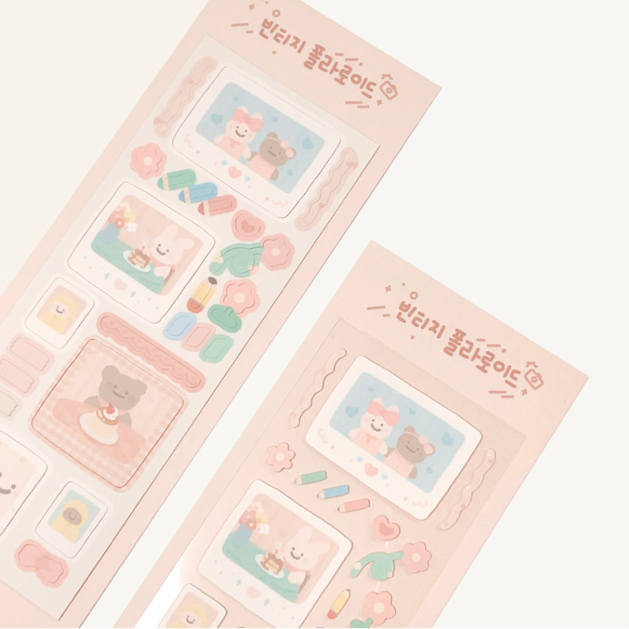 MONANI STUDIO / Vintage Polaroid stickers 貼紙